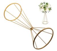 SAFIGLE Vase de Fleurs de Mariage Porte-Fleurs en Fer Or, Détachable, Solide, sans Odeur, Style Simple Européen, pour Fleurs et Plantes, Décoration Intérieure et Balcon