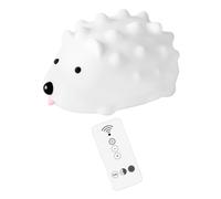 SAFIGLE Veilleuse Déco LED Rechargeable Silicone Forme de Hérisson Lampe de Chevet Tactile USB Dimmable Lumineuse et Pratique pour Chambre et Bureau