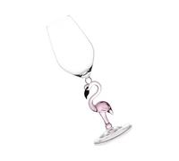 SAFIGLE Verre à Cocktail Flamant Rose en Verre Résistant 330 Ml pour Fêtes d'Été et Événements Spéciaux, Coupe à Vin Originale, 1 Pièce