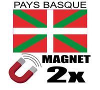 SAFIRMES 2 x Magnet Pays Basque Frigo Aimant Magnétique