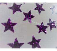 SAFIRMES 20 Etoiles Couleur Violet Patch hotfix Transfert thermocollant Purple Silver 1,5cm Effet Bling