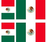 SAFIRMES 6 x Autocollants Vinyle Sticker Voiture Moto Valise PC Portable Drapeau Mexique