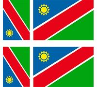 SAFIRMES 6 x Autocollants Vinyle Sticker Voiture Moto Valise PC Portable Drapeau Namibie