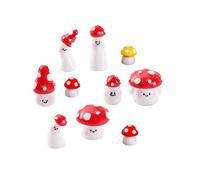 SAFITOYA Lot de 10 breloques en forme de champignon 3D en résine pour sabots, sandales, chaussures à faire soi-même, accessoires de décoration pour garçons et filles, cadeau de fête, épingles