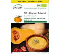 SAFLAX Ensemble de culture - BIO - Courge - Butternut - 6 graines - Cucurbita