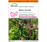 SAFLAX Garden in the bag - Basilic cannelle - 200 graines - Ocimum