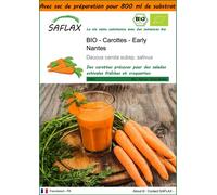 SAFLAX Garden in the bag - BIO - Carottes - Early Nantes - 1500 graines - Daucus