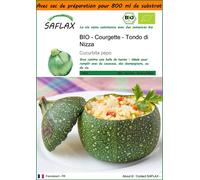 SAFLAX Garden in the bag - BIO - Courgette - Tondo di Nizza - 5 graines - Cucurbita