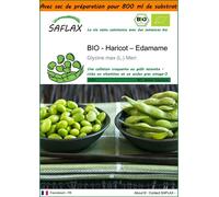 SAFLAX Garden in the bag - BIO - Haricot – Edamame - 8 graines - Glycine