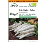 SAFLAX Garden in the bag - BIO - Radis - Daïkon - 100 graines - Raphanus