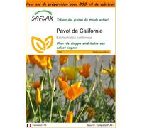 SAFLAX Garden in the bag - Pavot de Californie - 1500 graines - Eschscholzia