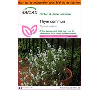 SAFLAX Garden in the bag - Thym commun - 200 graines - Thymus
