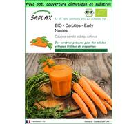 SAFLAX Garden to go - BIO - Carottes - Early Nantes - 1500 graines - Daucus