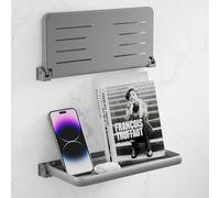 Safoner Lot de 2 étagères murales Pliables en Aluminium pour Camping-Car - L'accessoire Essentiel pour l'organisation intérieure | Rangement Flottant Polyvalent et Peu encombrant