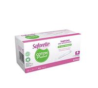 Saforelle COTON Protect - Tampons avec Applicateurs en coton Biologiques - Lot de 2 x 16 Tampons NORMAL