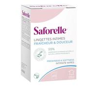 Lingettes Intimes Jetables Ultra Douces x10 Format Poche Saforelle