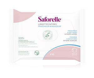 Saforelle Intim whipes lingettes hygiène intime 10 pcs