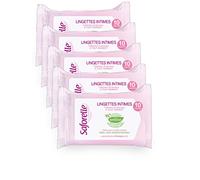 Saforelle Lingettes Intimes - Lot de 5 boites de 10 Lingettes Individuelles