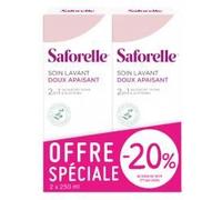 Saforelle Soin lavant doux Toilette intime peaux sensibles Lot de 2 x 250 ml