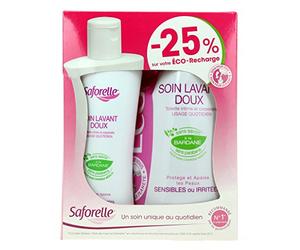Saforelle Solution Lavante Eco Recharge 400ml + 250ml