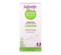 Saforelle Tampons Coton Bio Super avec applicateur 14 pièces