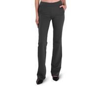 Safort 71cm/76cm/81cm/86cm Rntrejambe Régulier, Pantalon de Yoga avec Jambe Semi-évasée, Quatre Poches, Jambe Longue, Pantalon Evasé, Habillé, Deux Poches, Gris, XXL/Taille: 84-89cm/Hanche: 109-114cm