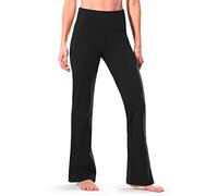 Safort 71cm/76cm/81cm/86cm Rntrejambe Régulier, Pantalon de Yoga avec Jambe Semi-évasée, Quatre Poches, Jambe Longue, Pantalon Evasé, Beige, 4 Poches, S/Taille: 62-66cm/Hanche: 87.6-91cm