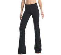 Safort 71cm/76cm/81cm/86cm Rntrejambe Régulier, Pantalon de Yoga avec Jambe Semi-évasée, Quatre Poches, Jambe Longue, Pantalon Evasé, Noir, 2 Poches, S/Taille: 62-66cm/Hanche: 87.6-91cm