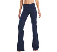 Safort 71cm/76cm/81cm/86cm Rntrejambe Régulier, Pantalon de Yoga avec Jambe Semi-évasée, Quatre Poches, Jambe Longue, Pantalon Evasé, Bleu, 4 Poches, M/Taille: 67-71cm/Hanche: 92-96.5cm