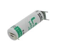 Saft LS14500 AA Pile lithium 3,6 volts avec connexion d'impression, LS14500 LiSOCl2 2600mAh 1er Imprimer - / 2er Print +