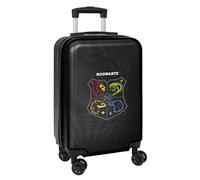 Harry Potter House of Champions - Trolley de Cabine 20 Pouces, Valise à roulettes, Cadenas de sécurité, Valise légère, 34,5 x 20 x 55 cm, Couleur Gris mélange/Noir, Gris chiné/Noir, Estándar,
