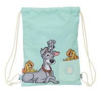 CATS & DOGS - Sac à dos plat junior, idéal pour enfants de différents âges, confortable et polyvalent, qualité et résistance, 26 x 34 cm, bleu pastel, M, Décontracté