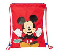 safta Mickey Mouse Good Day - Sac à dos plat junior, idéal pour enfants de différents âges, confortable et polyvalent, qualité et résistance, 26 x 34 cm, bleu, M, Décontracté