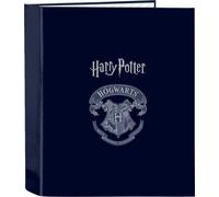 HARRY POTTER CAPTAIN - Classeur Folio 4 anneaux, idéal pour enfants de différents âges, confortable et polyvalent, qualité et résistance, 27 x 6 x 33 cm, bleu marine, M, Décontracté