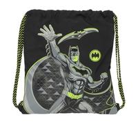 safta BATMAN GAME OVER - Grand sac à dos plat, idéal pour les enfants de différents âges, confortable et polyvalent, qualité et résistance, 35 x 40 cm, Noir, M, Décontracté