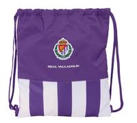 safta Real Valladolid - Grand sac à dos plat, idéal pour les enfants de différents âges, confortable et polyvalent, qualité et résistance, 35 x 40 cm, Violet/Blanc, M, Décontracté