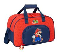 Super Mario Trick - Sac de Sport, Sac à Dos, idéal pour Les Enfants de différents âges, Confortable et Polyvalent, qualité et résistance, 40 x 23 x 24 cm, Bleu foncé/Rouge, M, Décontracté