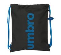 safta Umbro Jet Black - Grand sac à dos plat, idéal pour les enfants de différents âges, confortable et polyvalent, qualité et résistance, 35 x 40 cm, Noir, M, Décontracté