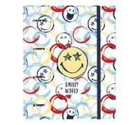 Safta Classeur Smiley 512090666 – 4 anneaux de 30 mm – Multicolore – 270×35×320 mm