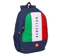 Safta Benetton Flag 23l 27x33x10 Cm 612506665 Backpack Bleu