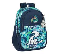 safta EL NIÑO KOOK - Sac à dos scolaire pour enfants de différents âges, confortable et polyvalent, qualité et résistance, 32 x 16 x 44 cm, bleu marine, M, Décontracté