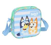 safta 612533222 M222, Blue Sisers-Petit Sac à bandoulière, idéal 5 à 14 Ans, Confortable et Polyvalent, qualité et résistance, 16 x 4 x 18 cm Mixte Enfant, Vert d'eau, M
