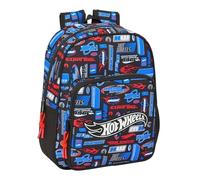 safta Hot WHEELS - Sac à dos scolaire pour enfants, idéal pour les enfants de différents âges, confortable et polyvalent, qualité et résistance, 27 x 10 x 33 cm, multicolore, M, Décontracté