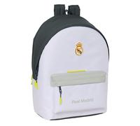 Safta Real Madrid EQUIPACIÓN 25/26 - Sac à dos pour ordinateur portable 15,6" et USB, idéal pour les jeunes de différents âges, tissu recyclé, confortable et polyvalent, qualité et résistance, 31 x 18