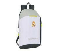 safta Real Madrid EQUIPACIÓN 25/26 Mini sac à dos pour un usage quotidien, idéal pour les enfants de différents âges, confortable et polyvalent, qualité et résistance, 22 x 10 x 39 cm, blanc, M