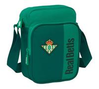 safta 612566672 M672a, Real Betis BALOMPIÉ-Sac Poche extérieure, Porte-Tout, bandoulière, Confortable et Polyvalent, qualité et résistance, 16 x 6 x 22 cm Mixte Enfant, Vert d'eau, M