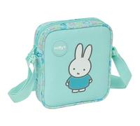 safta 612591222 M222d, Miffy Friends-Petit Sac à bandoulière, idéal 5 à 14 Ans, Confortable et Polyvalent, qualité et résistance, 16 x 4 x 18 cm Mixte Enfant, Bleu Pastel, M