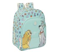 safta CATS & DOGS - Sac à dos scolaire pour enfant, adaptable au chariot, idéal pour les enfants d'âge scolaire, confortable et polyvalent, qualité et résistance, 26 x 11 x 34 cm, bleu pastel, M,