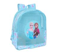 Safta FROZEN - Sac à dos de plage anti-sable, avec poignées, nettoyage facile, idéal pour les enfants de différents âges, confortable et polyvalent, 32 x 12 x 38 cm, bleu ciel, M, Décontracté