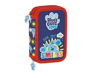 Safta Article, Plumier Double Pqño 28 Pcs Blues Clues Mixte Enfant, Multicolore, M
